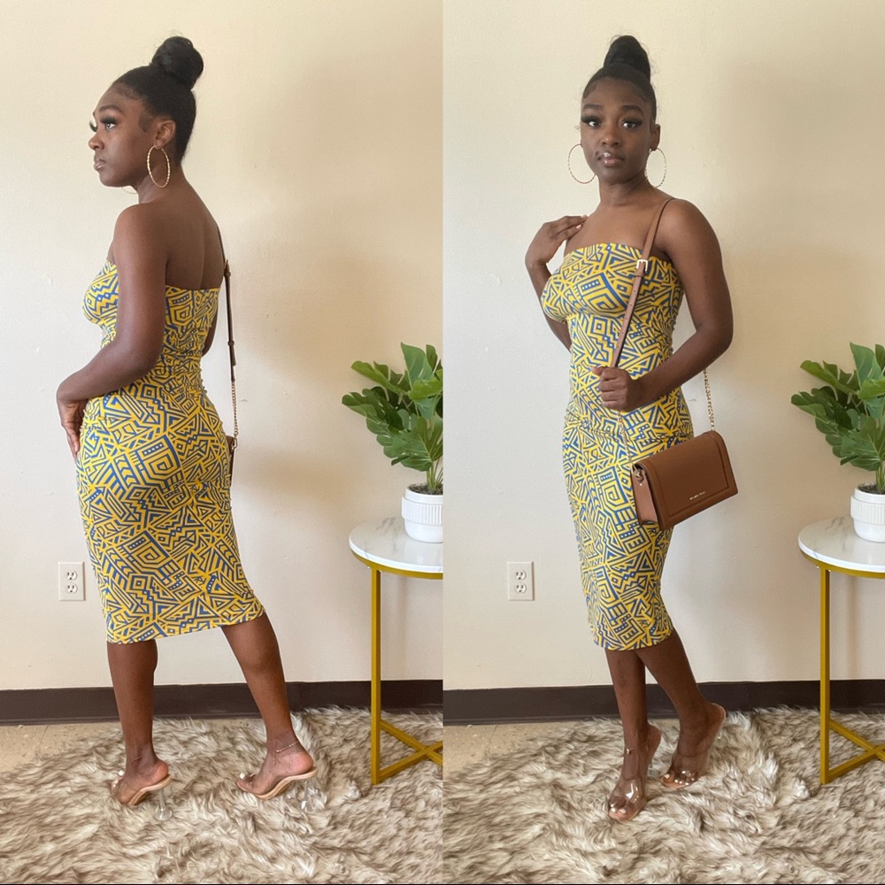 Geo Midi Dress